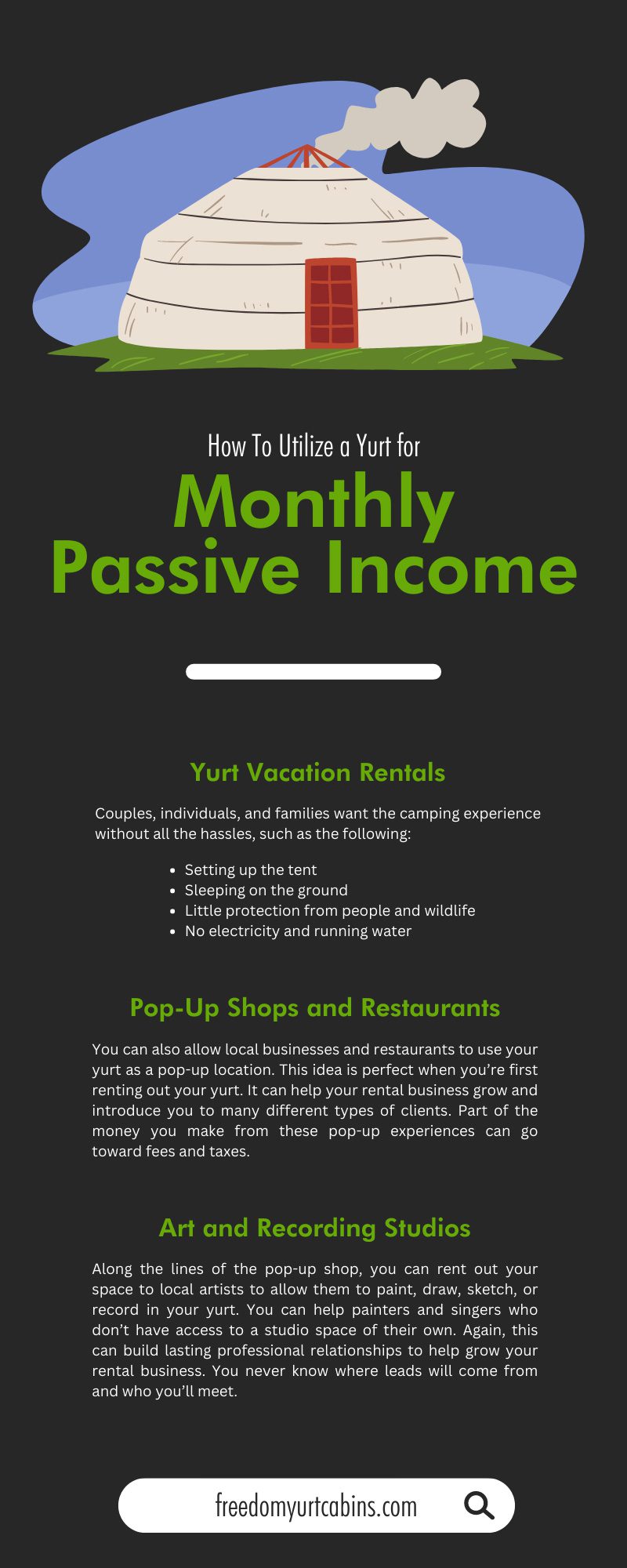 How To Utilize a Yurt for Monthly Passive Income
