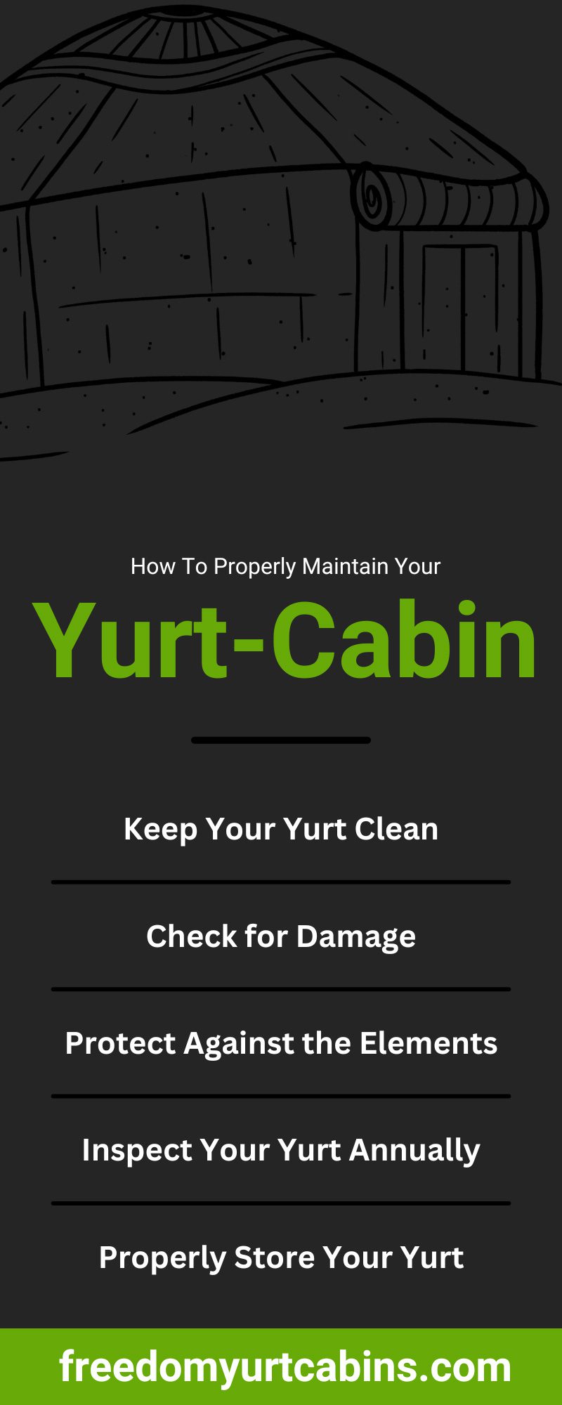 How To Properly Maintain Your Yurt-Cabin